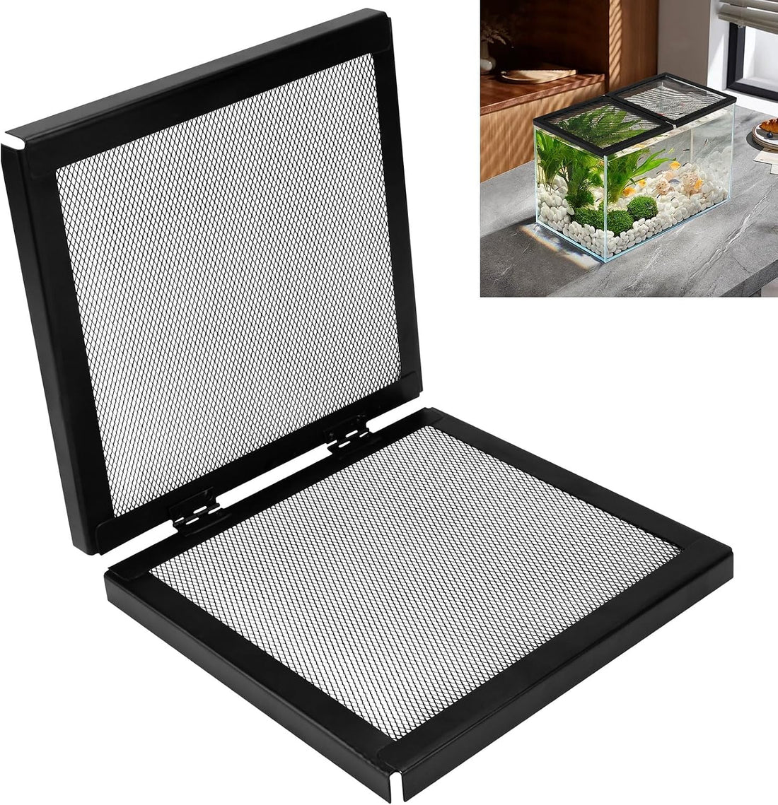 Braveboy 10-Gallon Screen Cover for Hinged Door, for 15 High