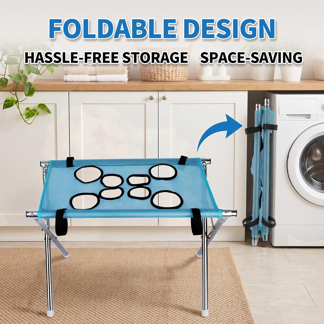 Foldable Pet Grooming Bath Stand for Dogs & Cats