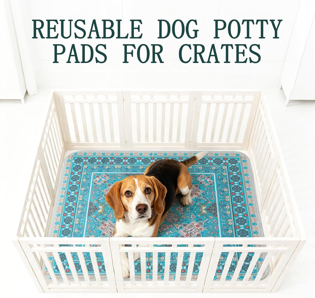 Homimp Washable Pee Pads for Dogs, 4 Pack Reusable Puppy Pads