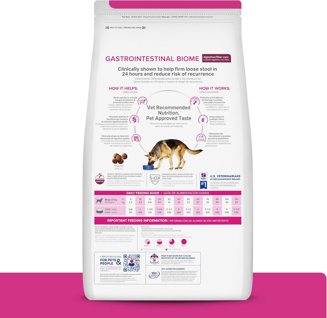 Hill's Prescription Diet Gastrointestinal Biome Digestive/Fiber Care