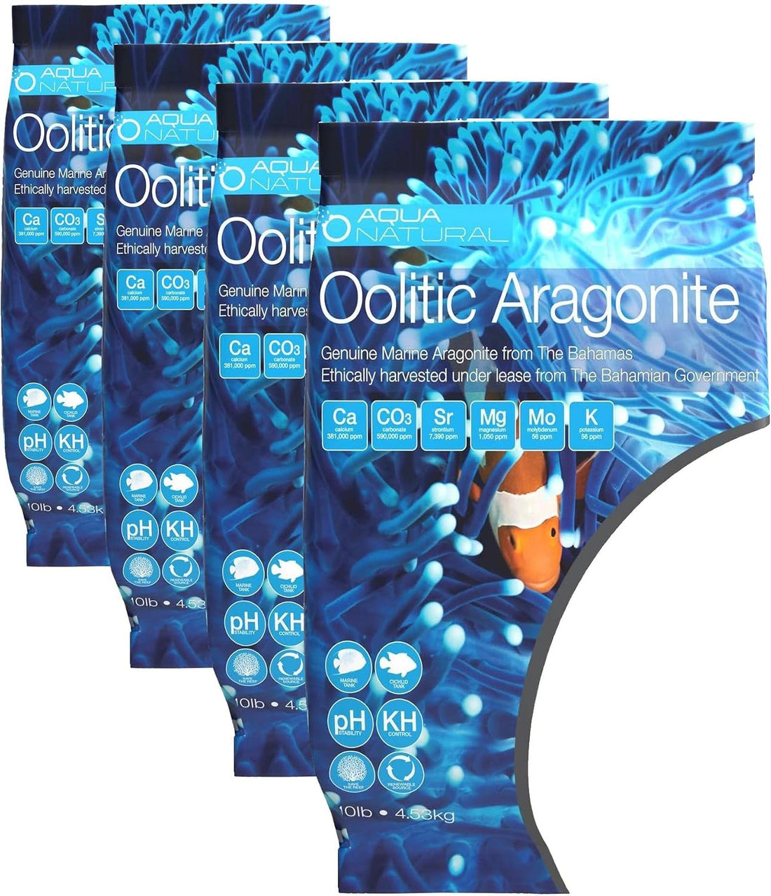Aqua Natural Aquarium Sand, Oolitic Aragonite, 10lb