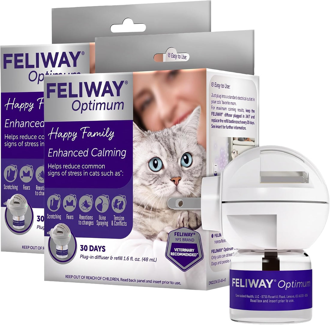 FELIWAY Optimum Cat Calming Pheromone Diffuser Kit