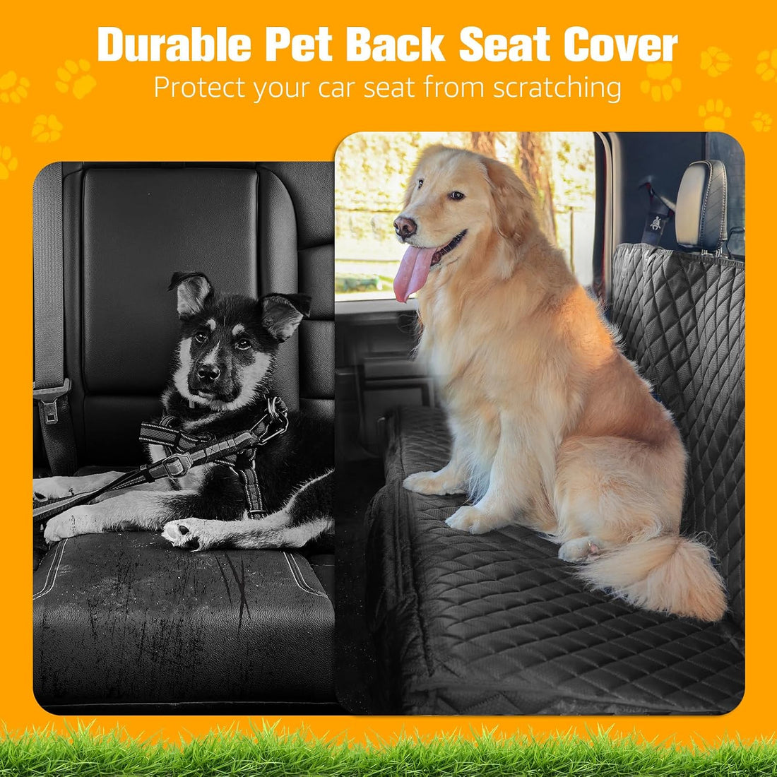 PETICON Dog Car Seat Covers for Truck Ford F150/Chevrolet Silverado