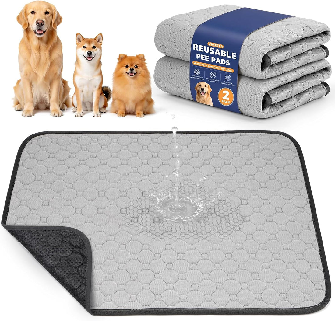 2 Pack Washable Pee Pads for Dogs, 36" x 36"