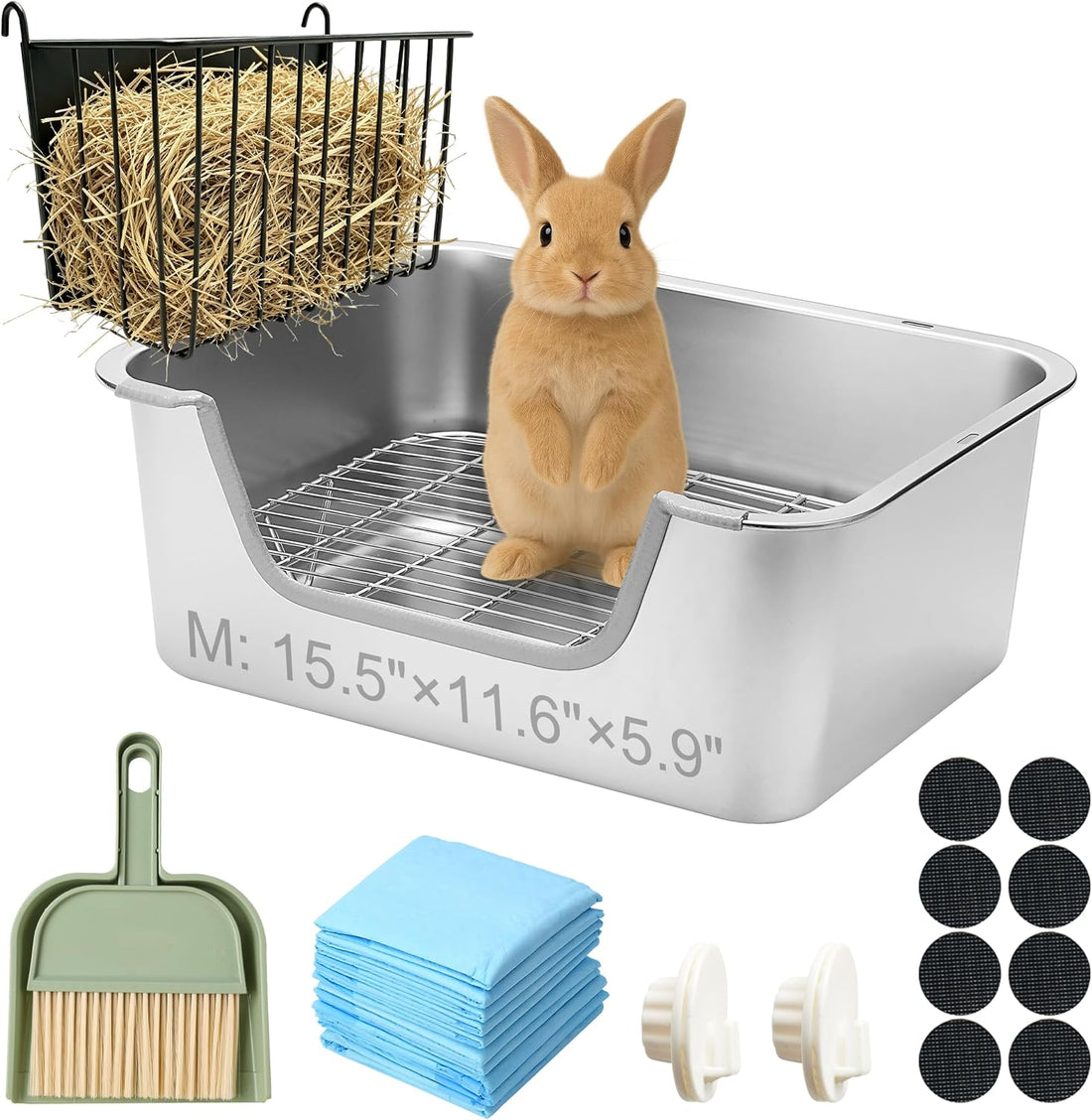 Stainless Steel Rabbit Sifting Litter Box