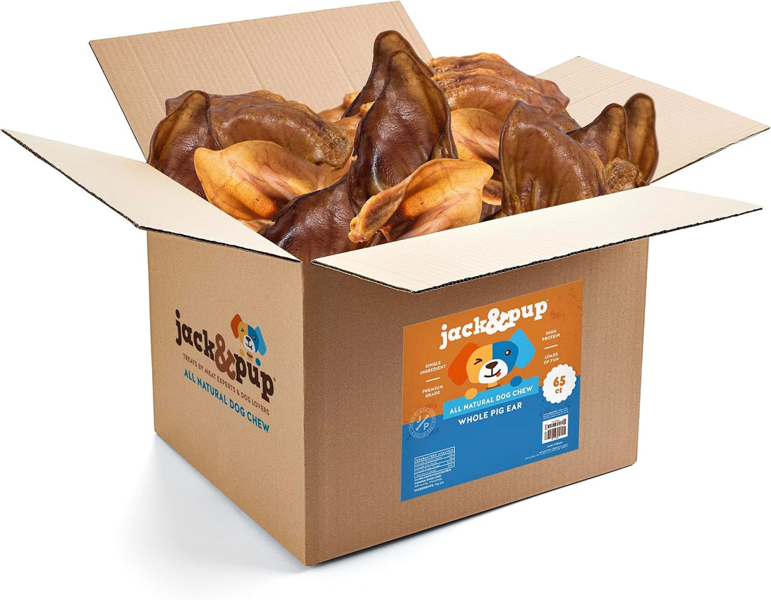 Jack&Pup Half Pig Ears for Dogs