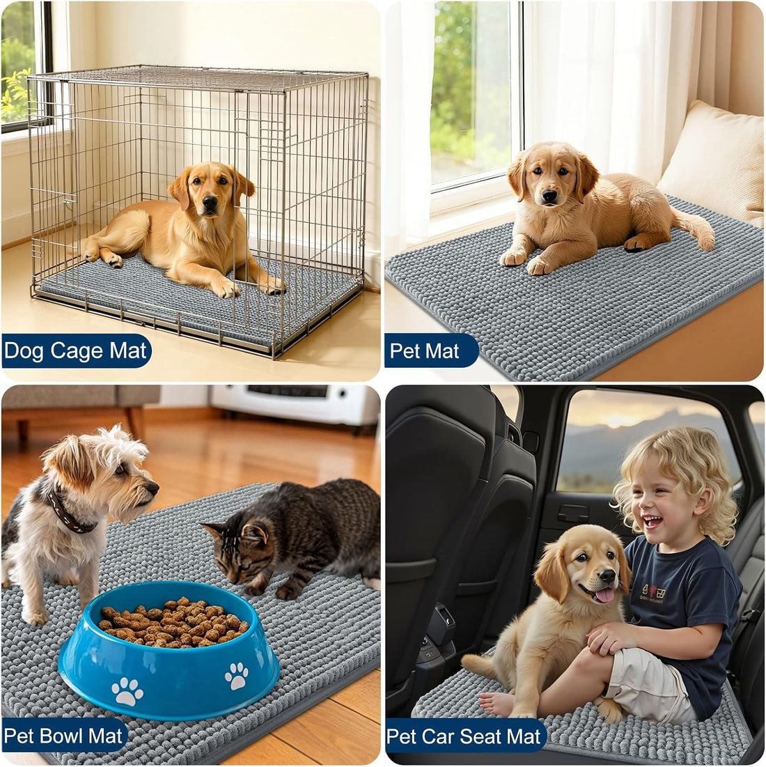 OLANLY Dog Door Mat for Muddy Paws 30x20