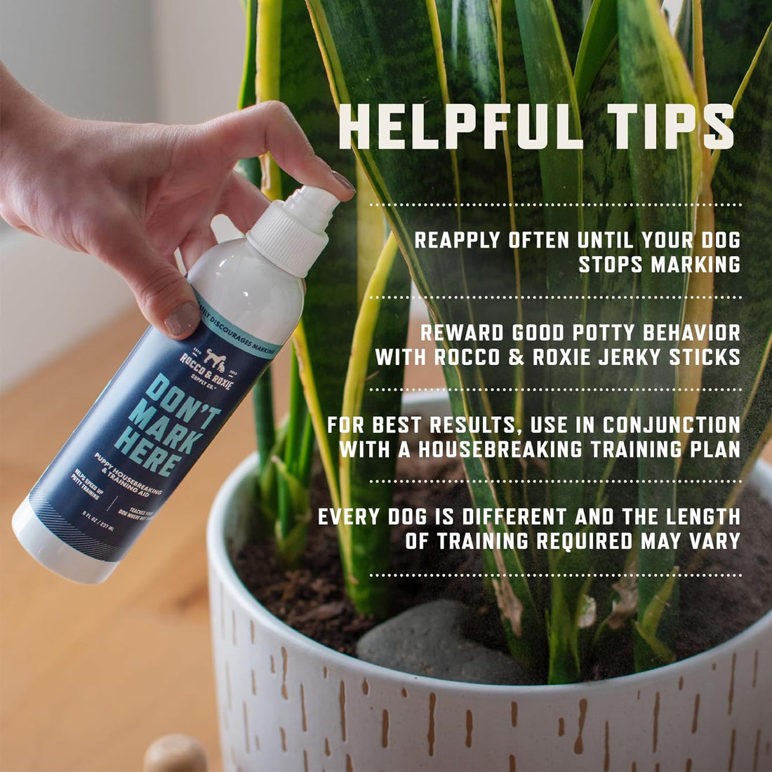 Rocco & Roxie No Chew Spray for Dogs - Alcohol-Free with Copaiba Oil