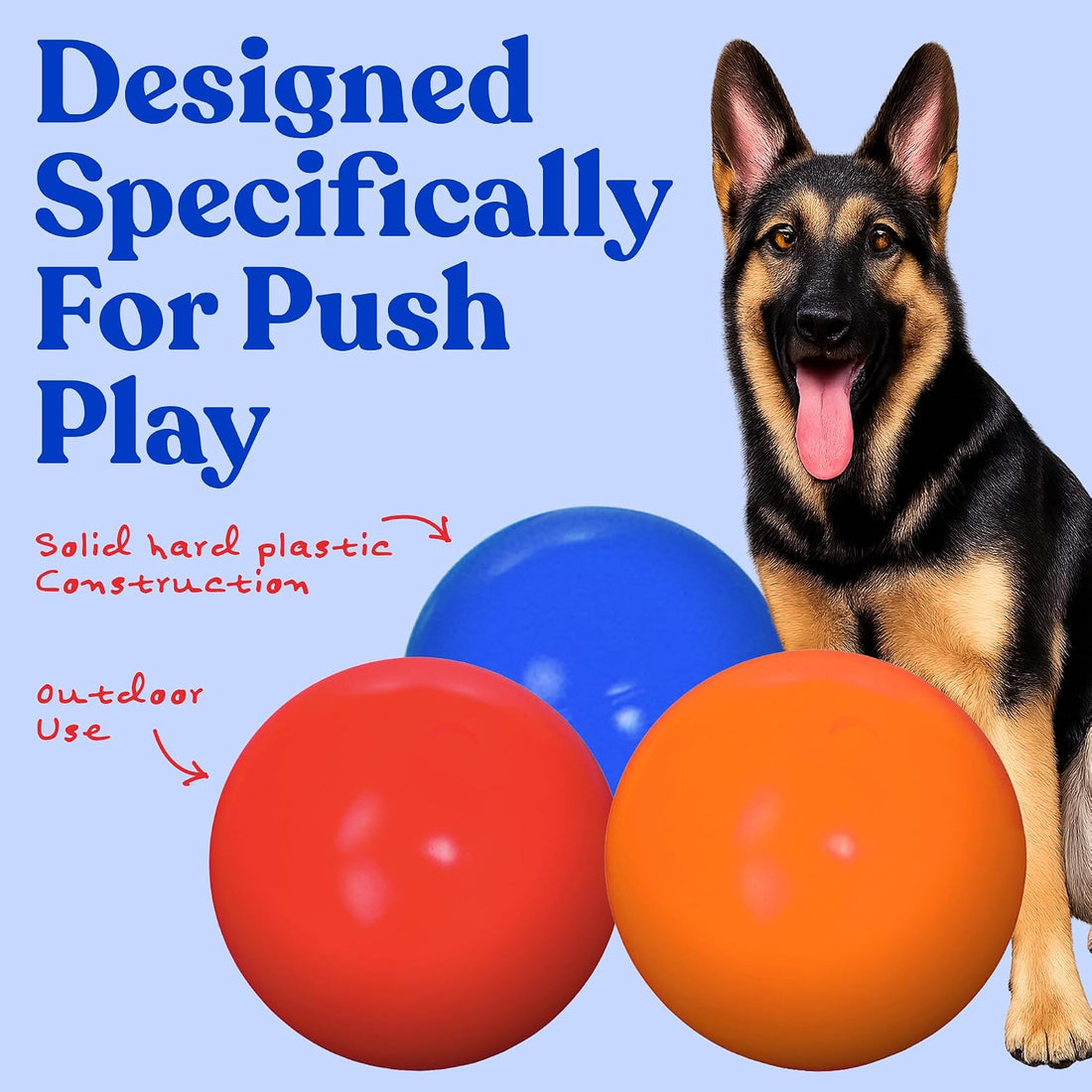 Doggie Dooley Virtually Indestructible Dog Ball - 10 Inch