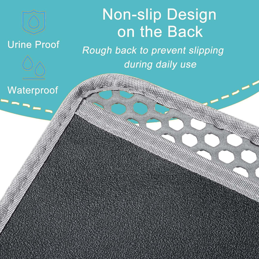 Extra large Cat Litter Mat, XXL 47x36 In, Large Cat Litter Box Mat