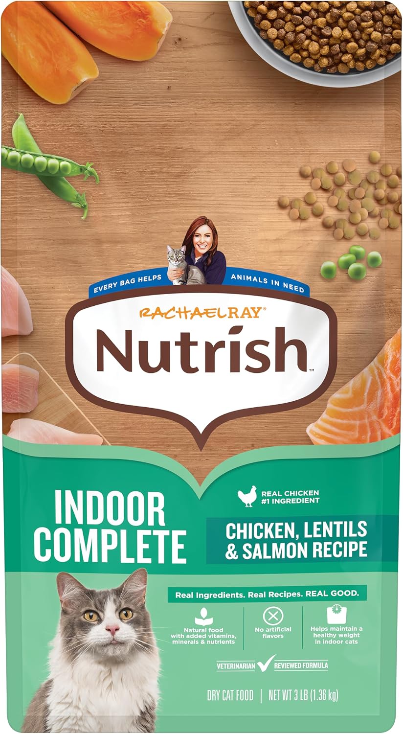 Nutrish Indoor Complete Dry Cat Food, 14 lb. Bag (Rachael Ray)