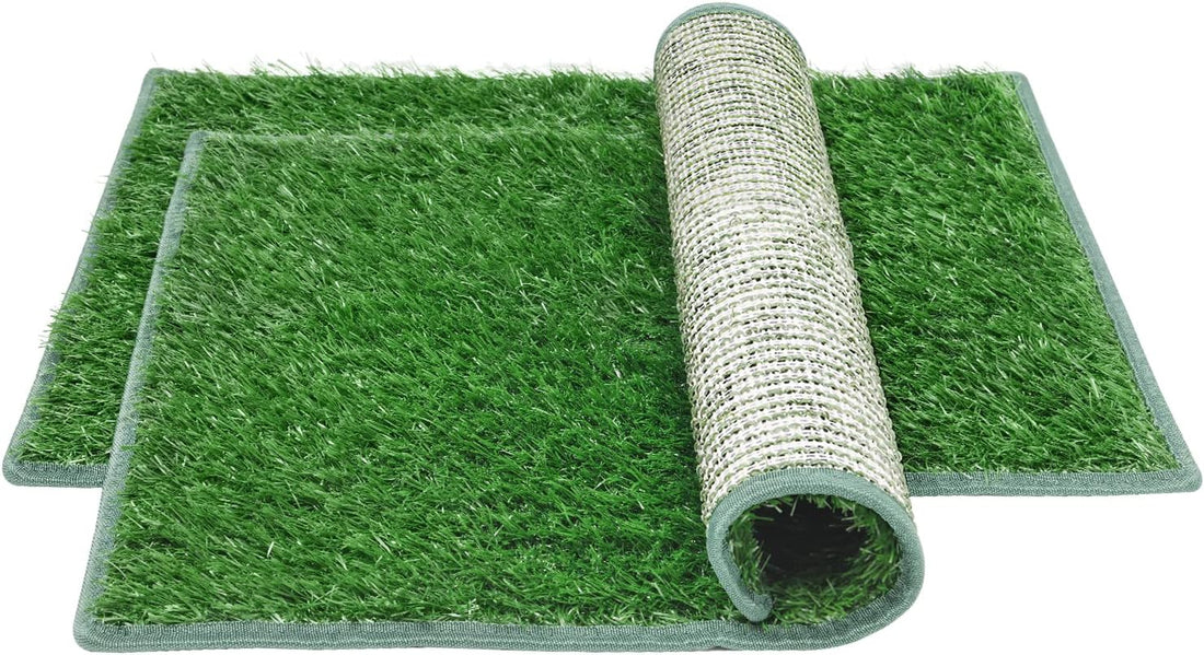Grass Pee Pads for Dogs Potty 20"x 25", 2 Pack Artificial Grass Patch