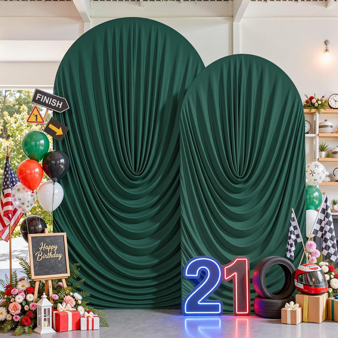 7.2FT & 6FT Elegant Arch Backdrop Cover