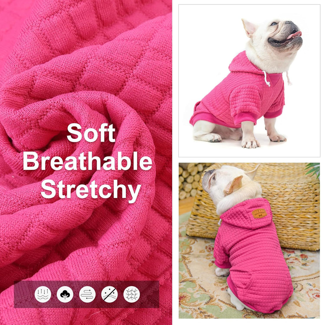 BEAUTYZOO Dog Hoodie for Small Medium Large Dogs