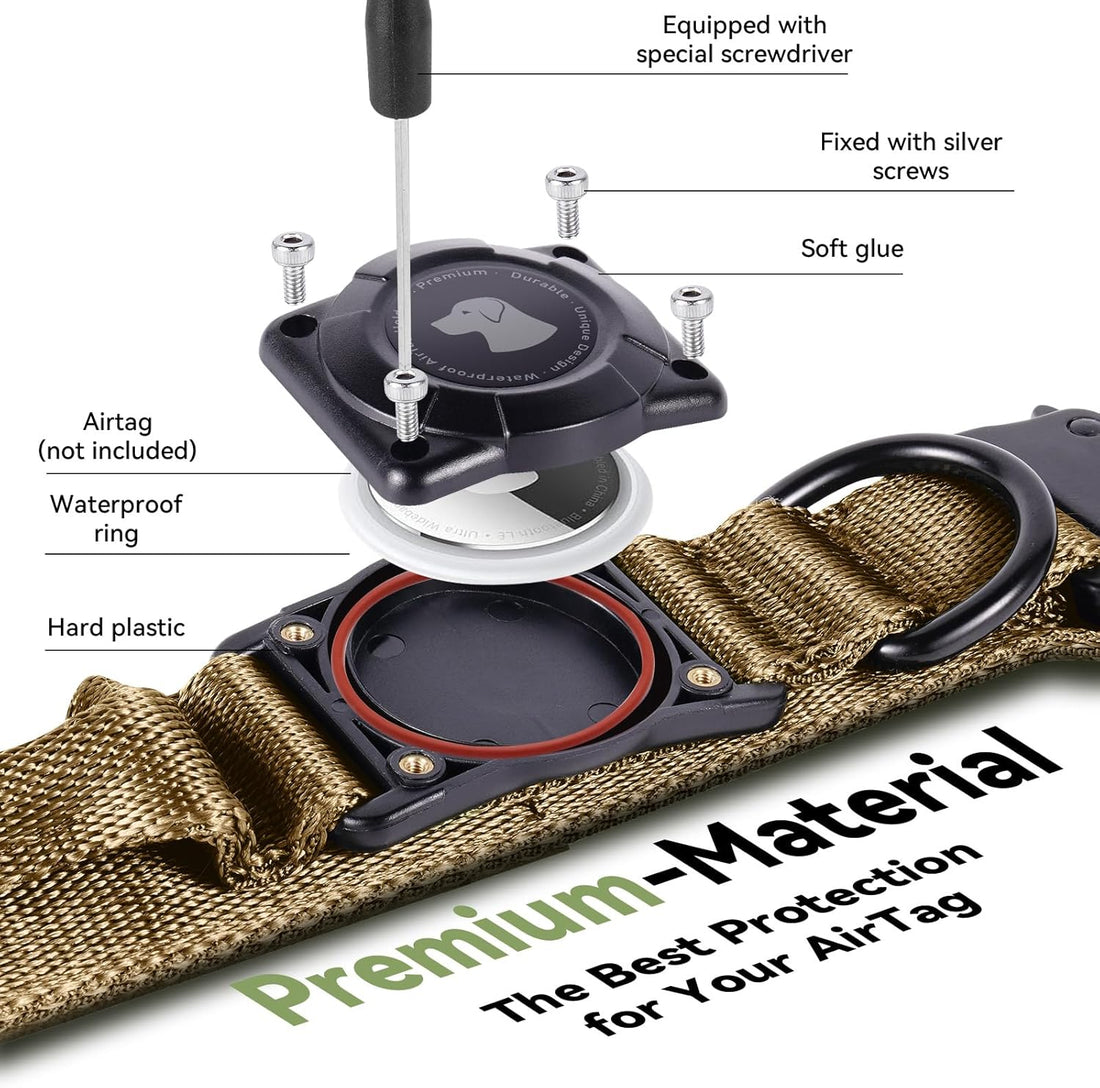 2026 Upgrade Waterproof AirTag Dog Collar