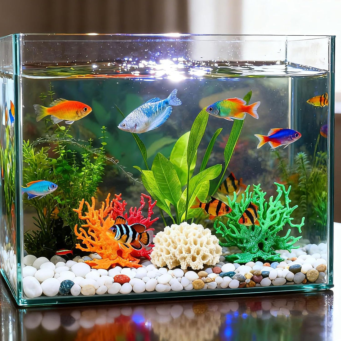 Aquarium Coral Decoration Fish Tank Decor 4.9"x2"x4.3"