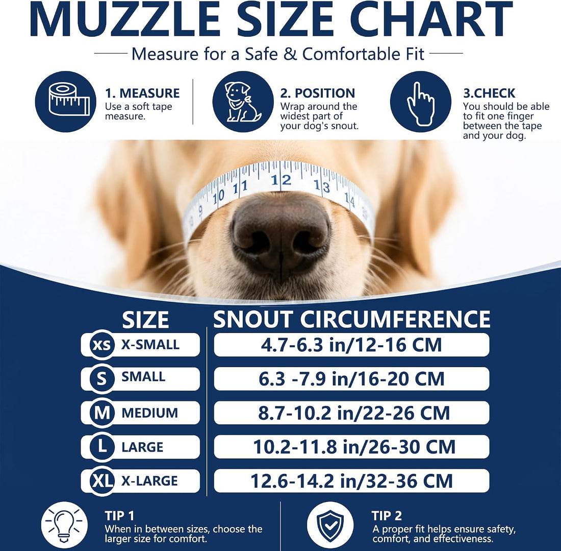 Dog Muzzle, Soft Mesh Covered Muzzles for Dogs