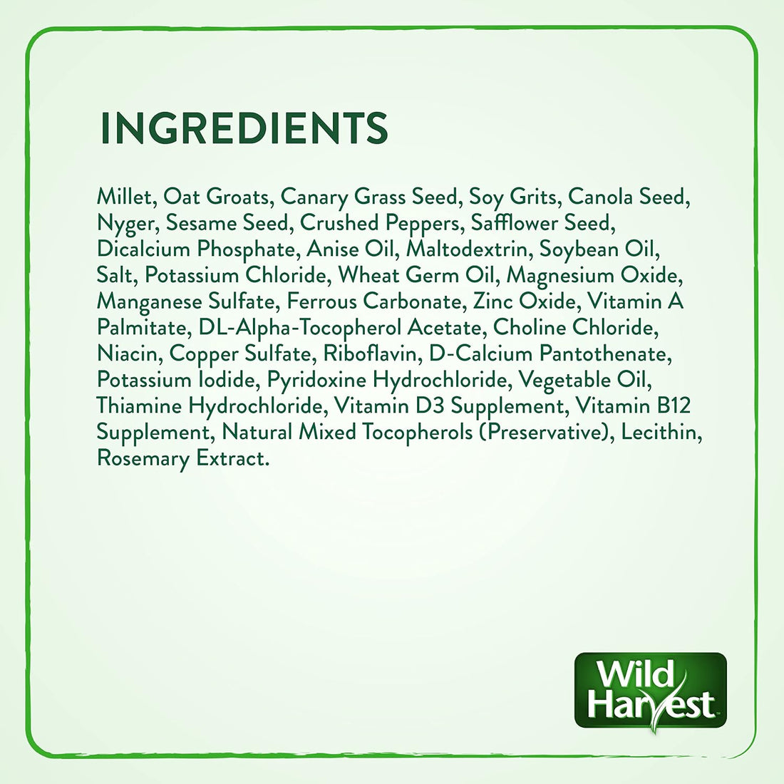 Wild Harvest Healthy Benefits Molting Supplement, 7.5 Oz.