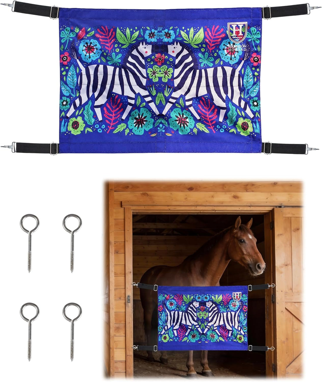 Harrison Howard 27'' x 19'' Stall Guard for Horses, with Fun Prints