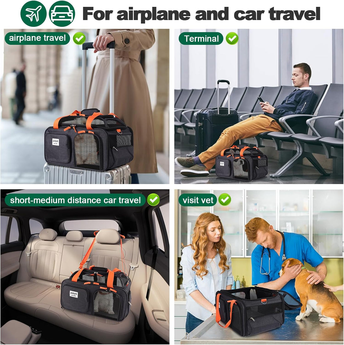 pidipiti 17x13x8 Frontier Allegiant Breeze Airlines Approved top