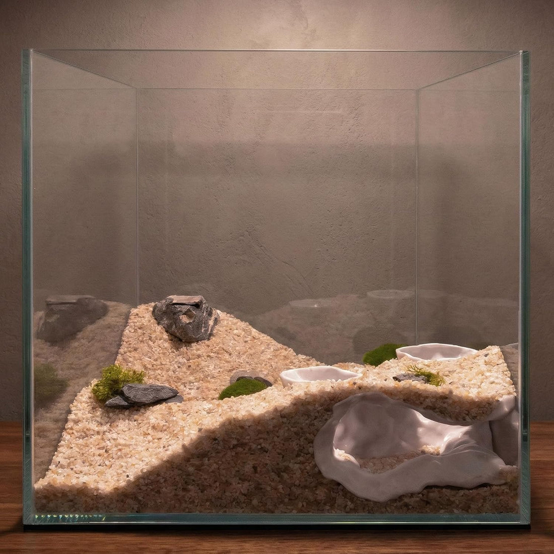 Corner Tunnel Aquarium Cave, Fish Hideout for Aquarium Decor