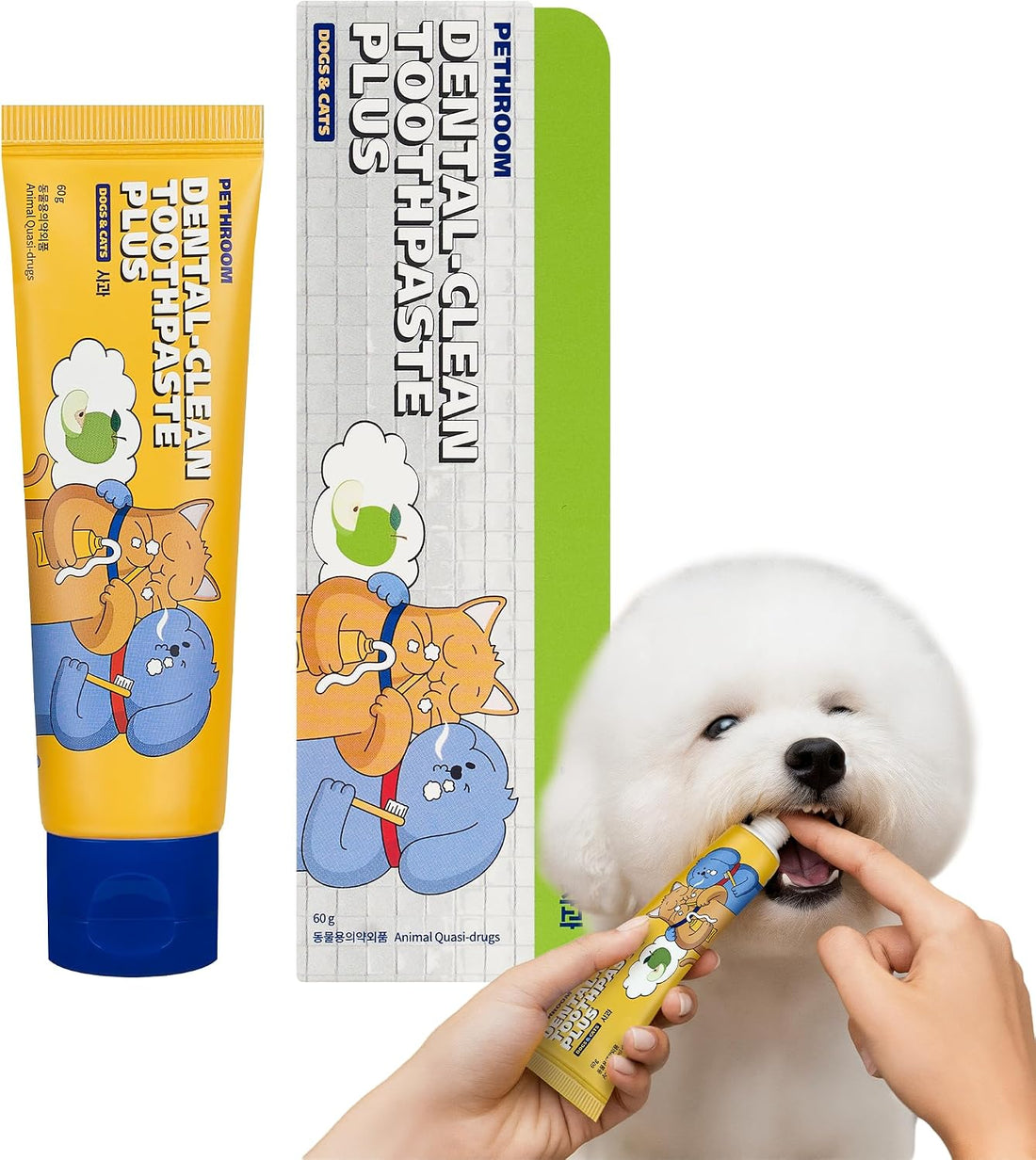 PETHROOM Dental Clean Toothpaste Plus for Dogs & Cats
