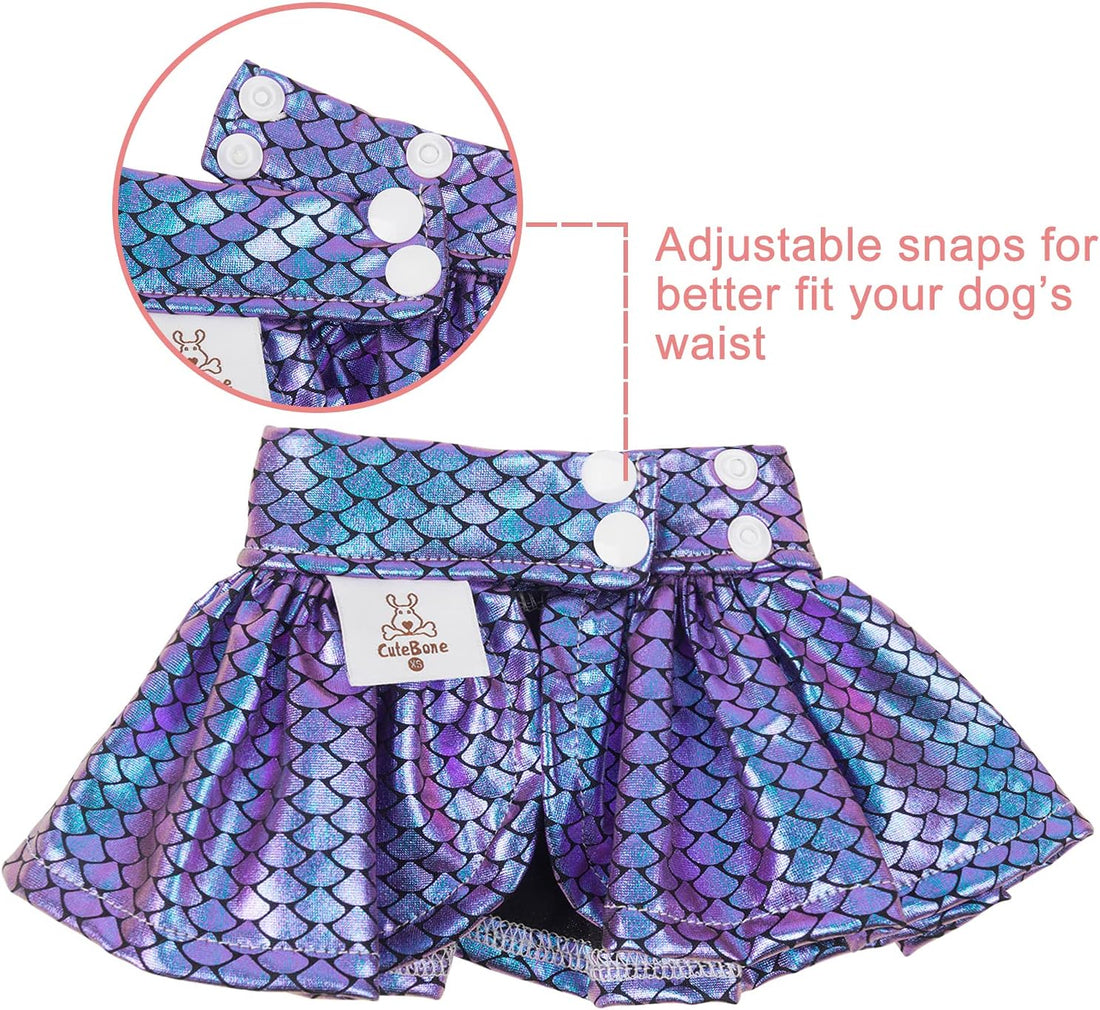 CuteBone Dog Bikini Dress, Stylish Swimsuit Costume for Small Dogs