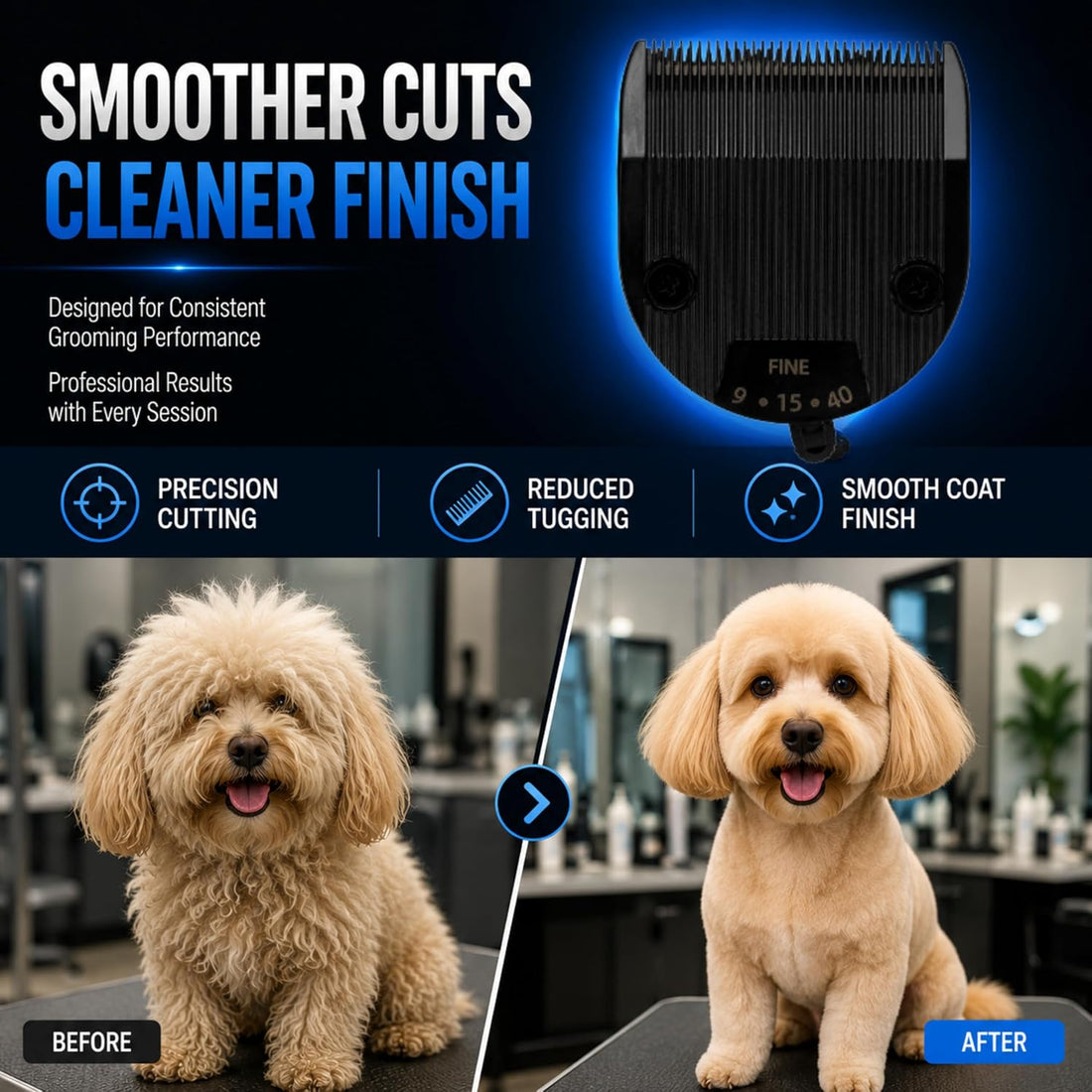 Kenchii Professional Dog Clipper Blade Flash 5 Pet Hair Clipper