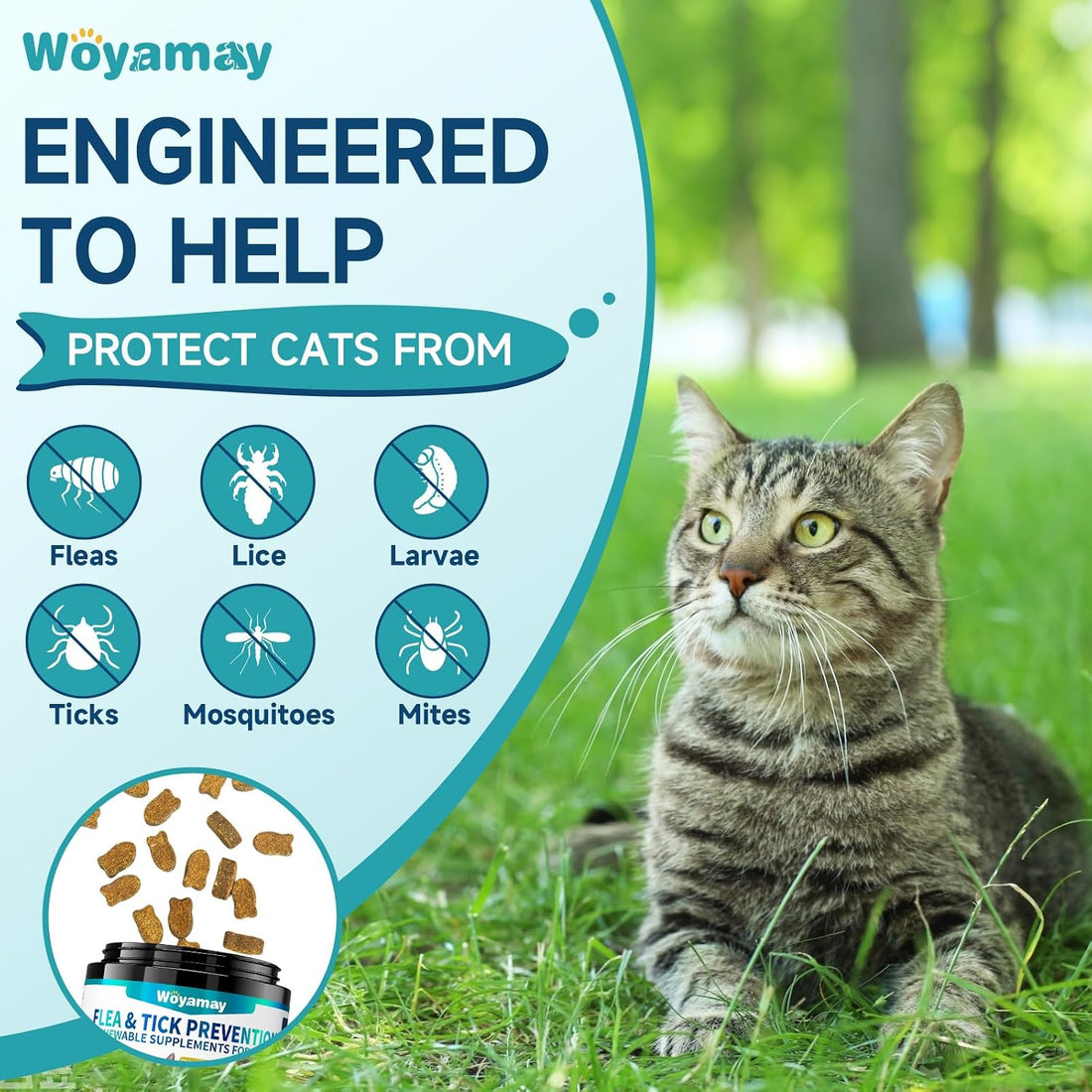 Woyamay Flea Treatment for Cats