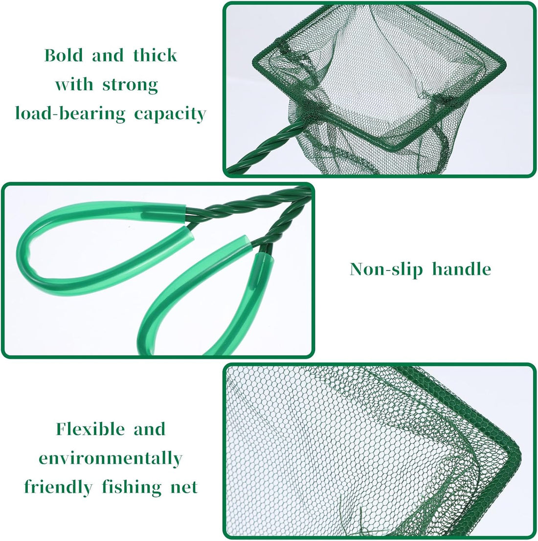 JJUNW Aquarium Fish Net for Fish Tank, 2 Pack Small Fish Tank Net
