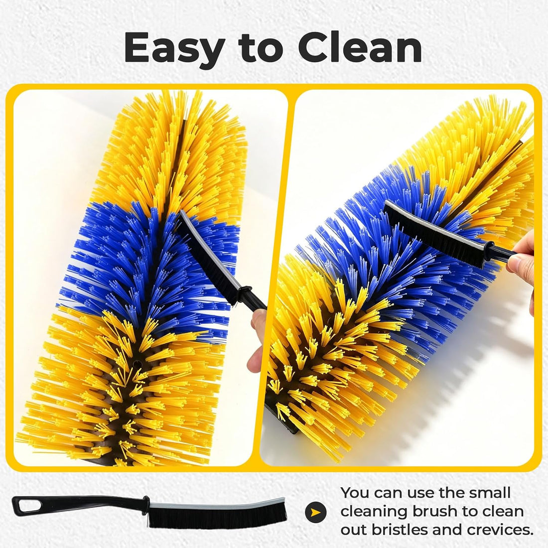 2PCS Livestock Scratching Brushes, Horse Scratcher Goat Brush Post