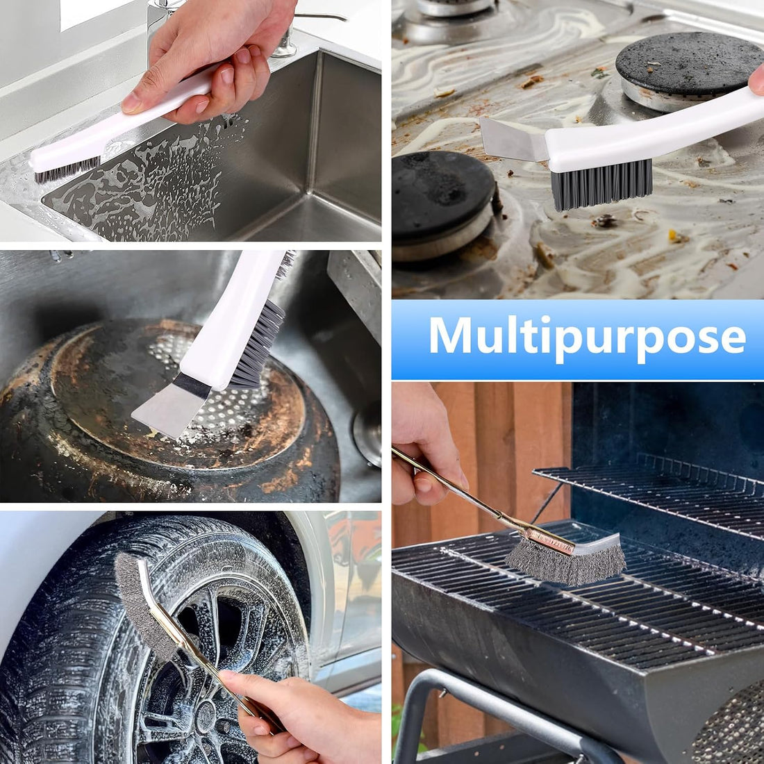 XANGNIER Bird Cage Cleaner Brush Kit,Bird Poop Remover Cleaning Tools
