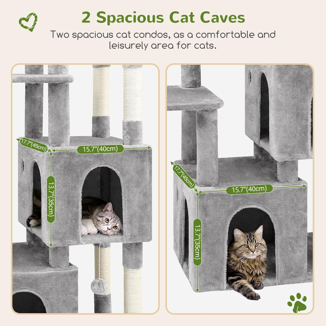 Globlazer Heavy Duty Cat Trees for Big Cats Maine Coon, F61