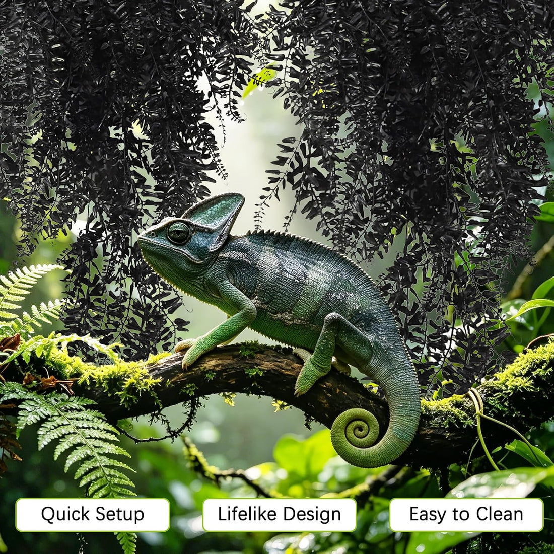 Hamiledyi Reptile Plants for Terrarium, Hanging Tank Greenery