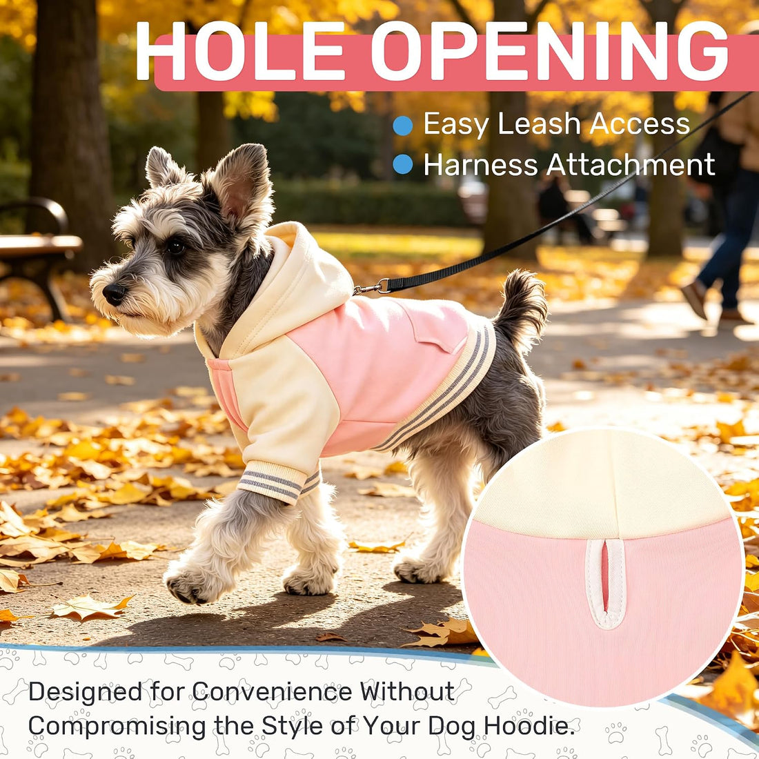 YUDODO Dog Hoodie for Small Dogs, Soft Pullover Dog Clothes
