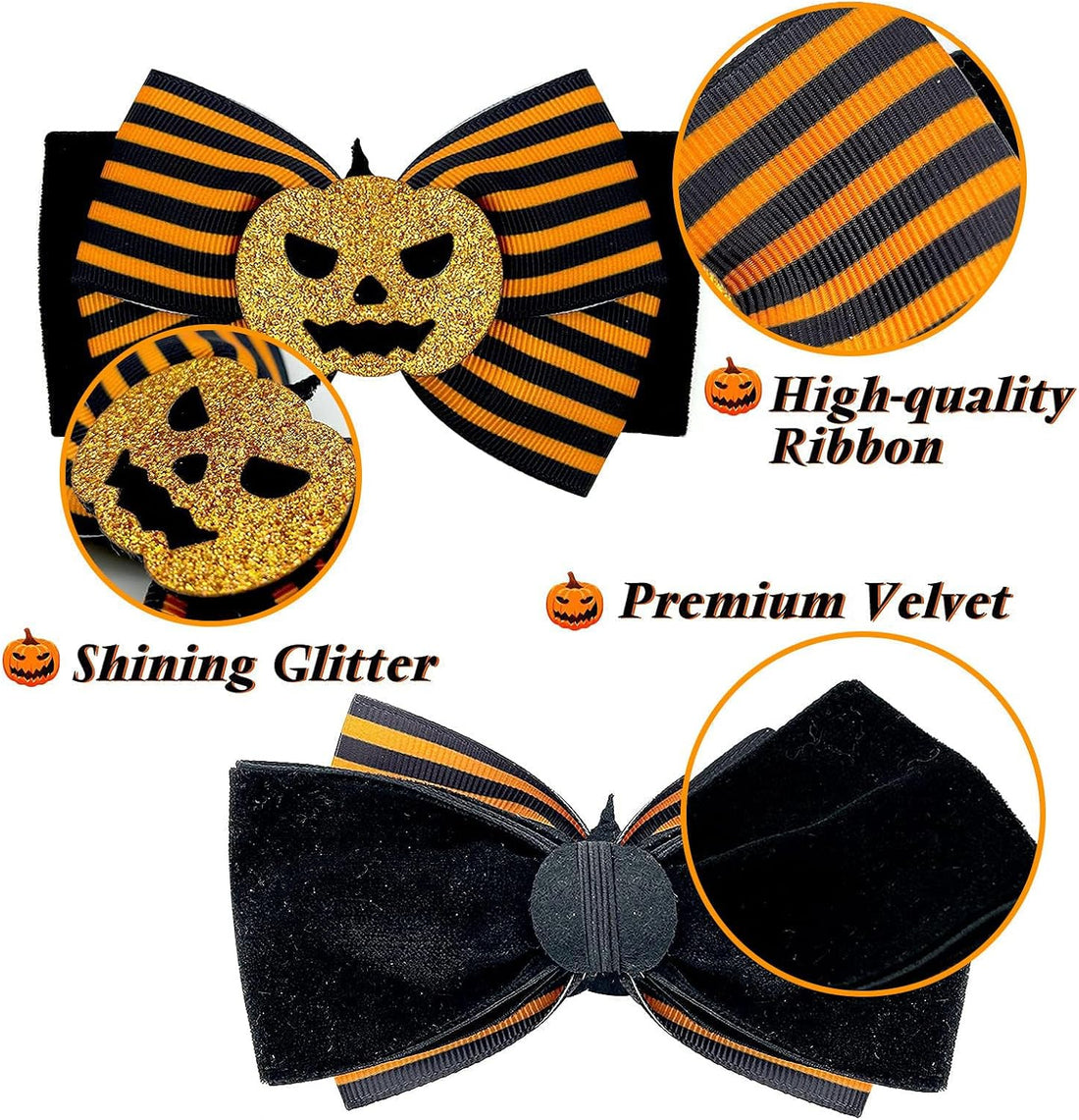 azuza 2 Pack Halloween Cat Collars with Bell