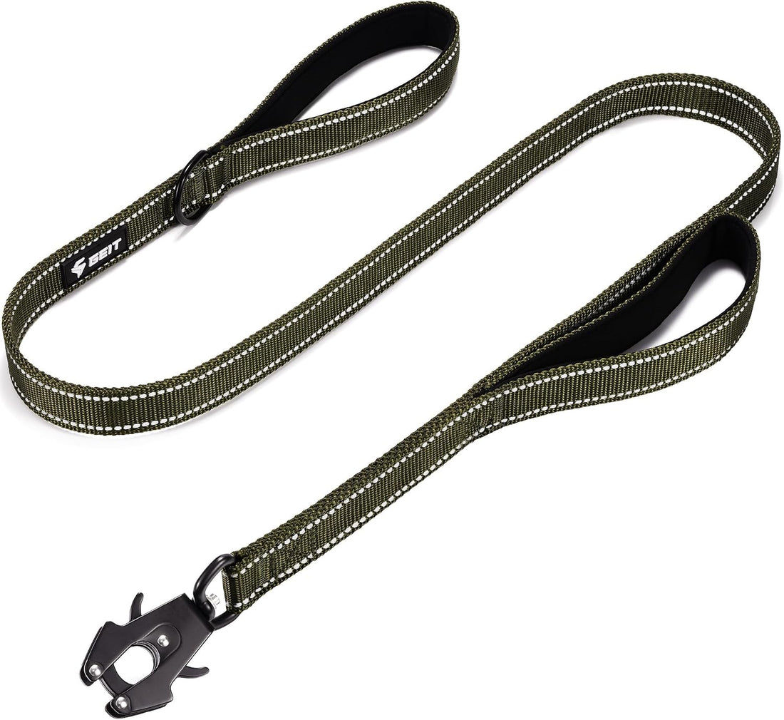 GEIT 2 Padded Handles Heavy Duty Dog Leash for Small Medium and Large