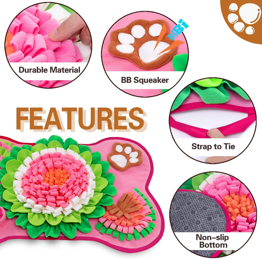 Snuffle Mat for Dogs, Pet Snuffle Mat for Small and Medium Dogs