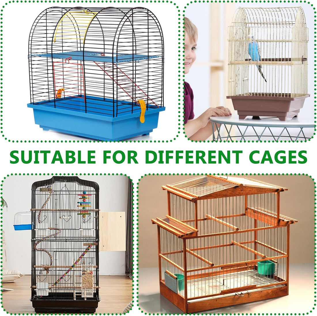 50x50 Inch Large Bird Cage Mat,Under Pet Cage Mat for Bird Cages