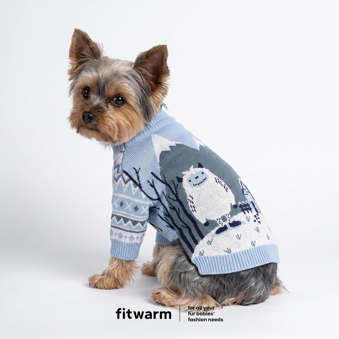 Fitwarm Yeti Dog Jacquard Sweater