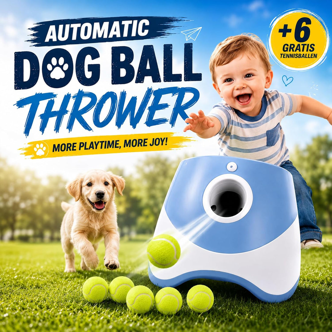 Automatic Dog Ball Launcher, Dog Ball Throw Launcher
