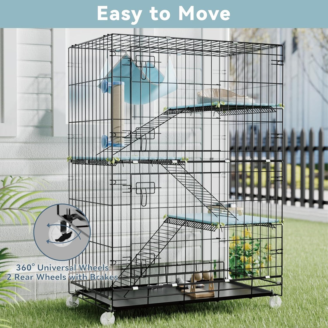 STILLCOVE 4-Tier Cat Cage Indoor