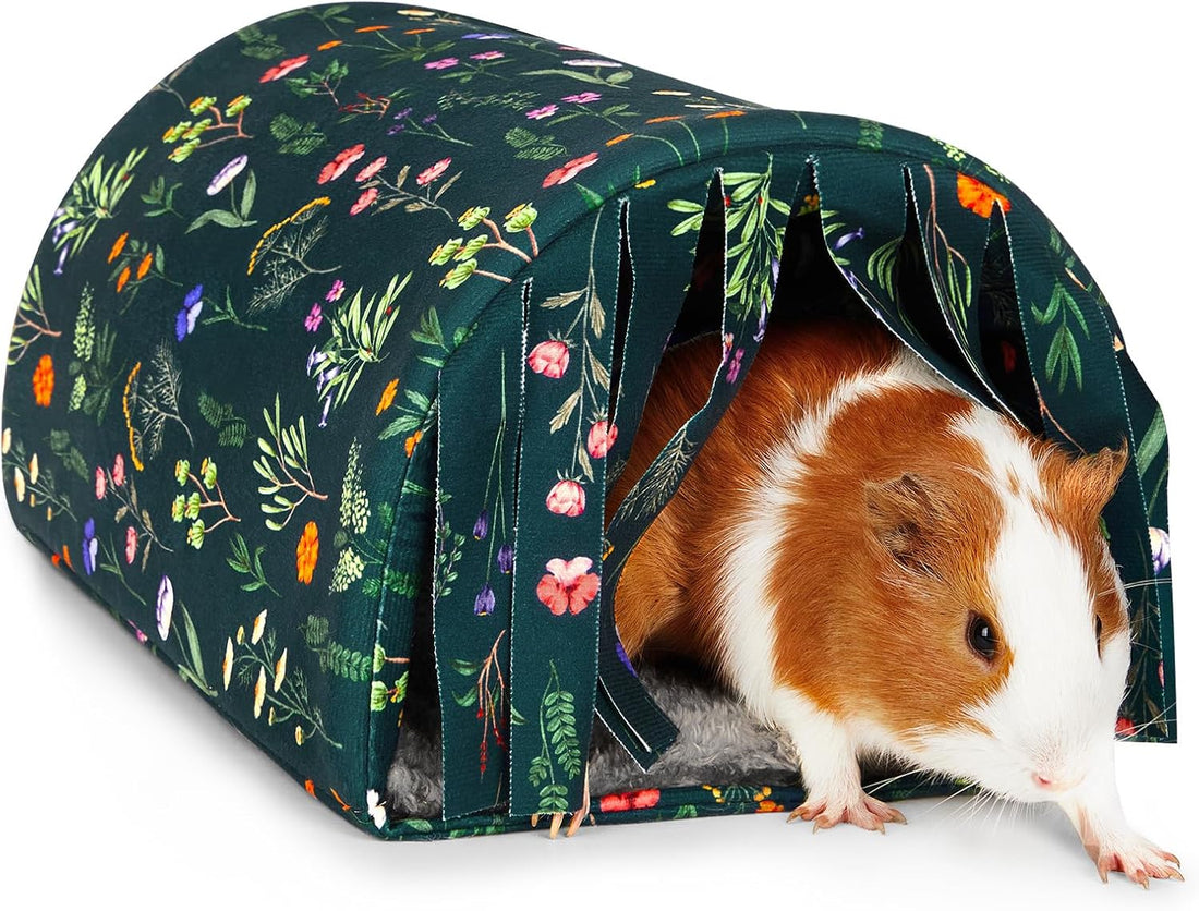 Unicorn Catcher Washable Guinea Pig Tunnel with Curtains for Small
