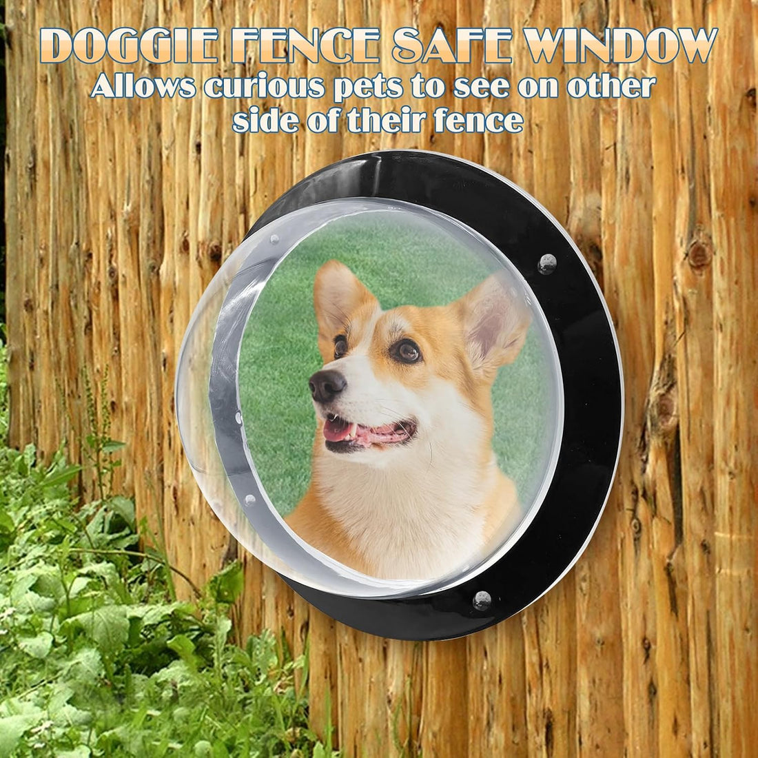 Hamiledyi 2 Pack Dog Fence Window