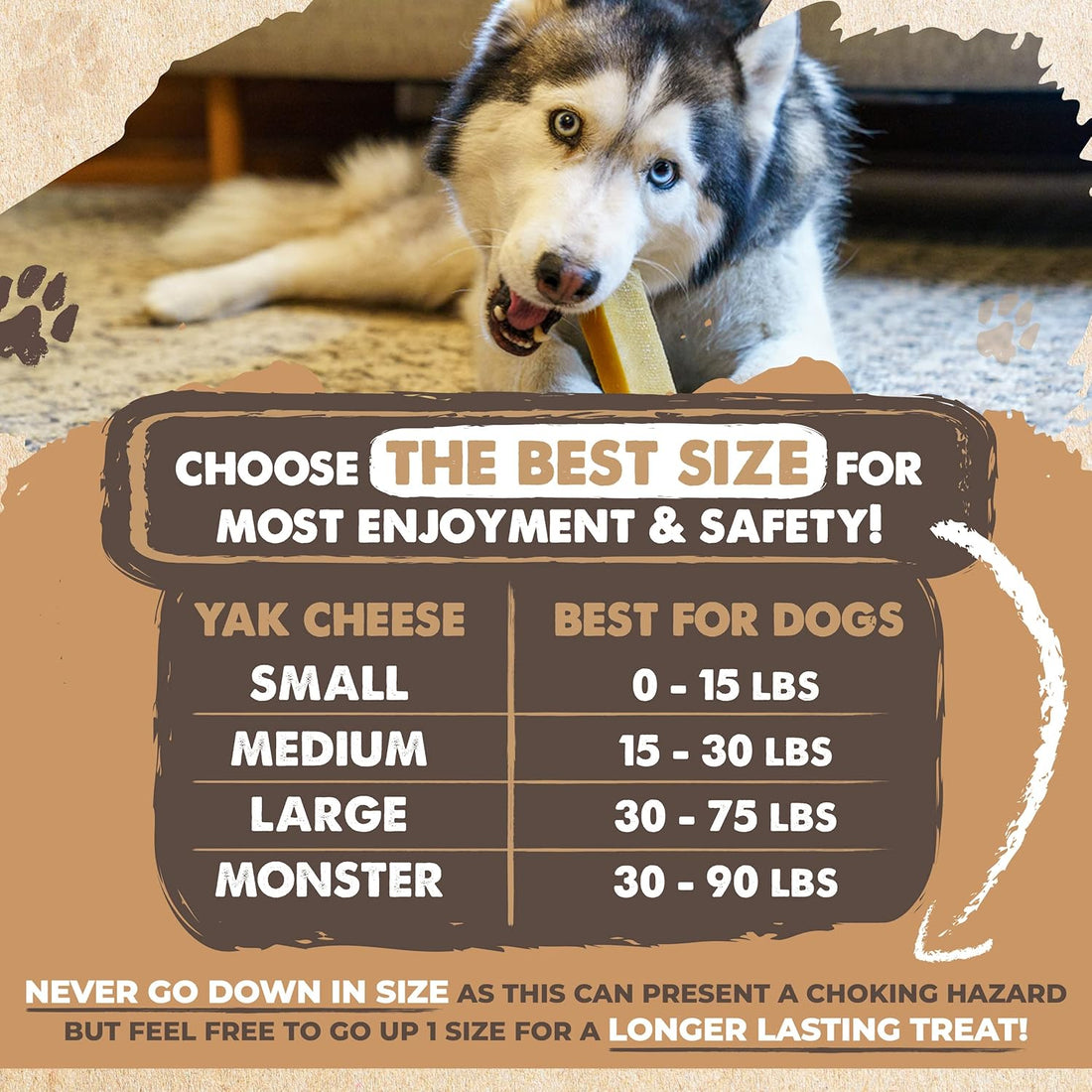 Mighty Paw Yak Cheese Dog Chews