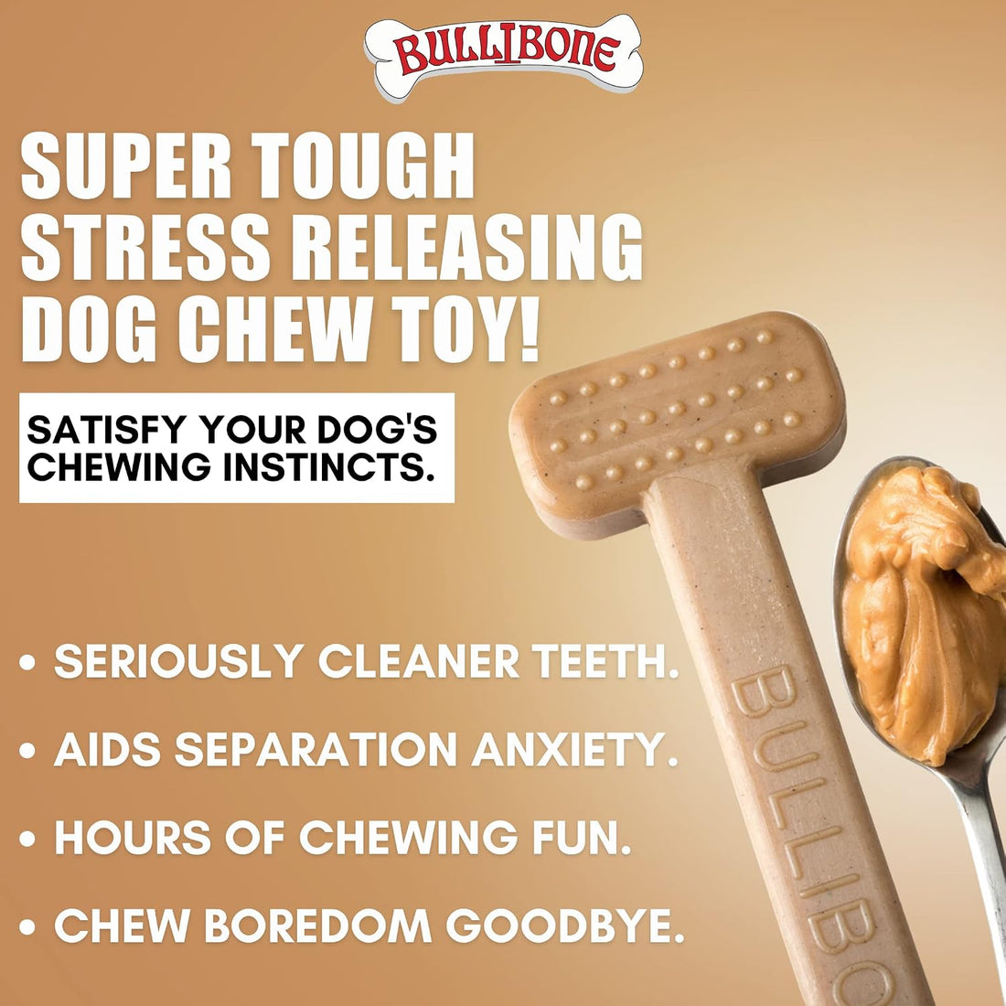 Bullibone Nylon Dog Chew Toy for Aggressive Chewers