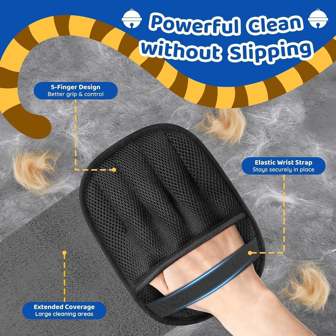 SmartTrends-2 Packs Pet Hair Removal Glove for Dogs & Cats
