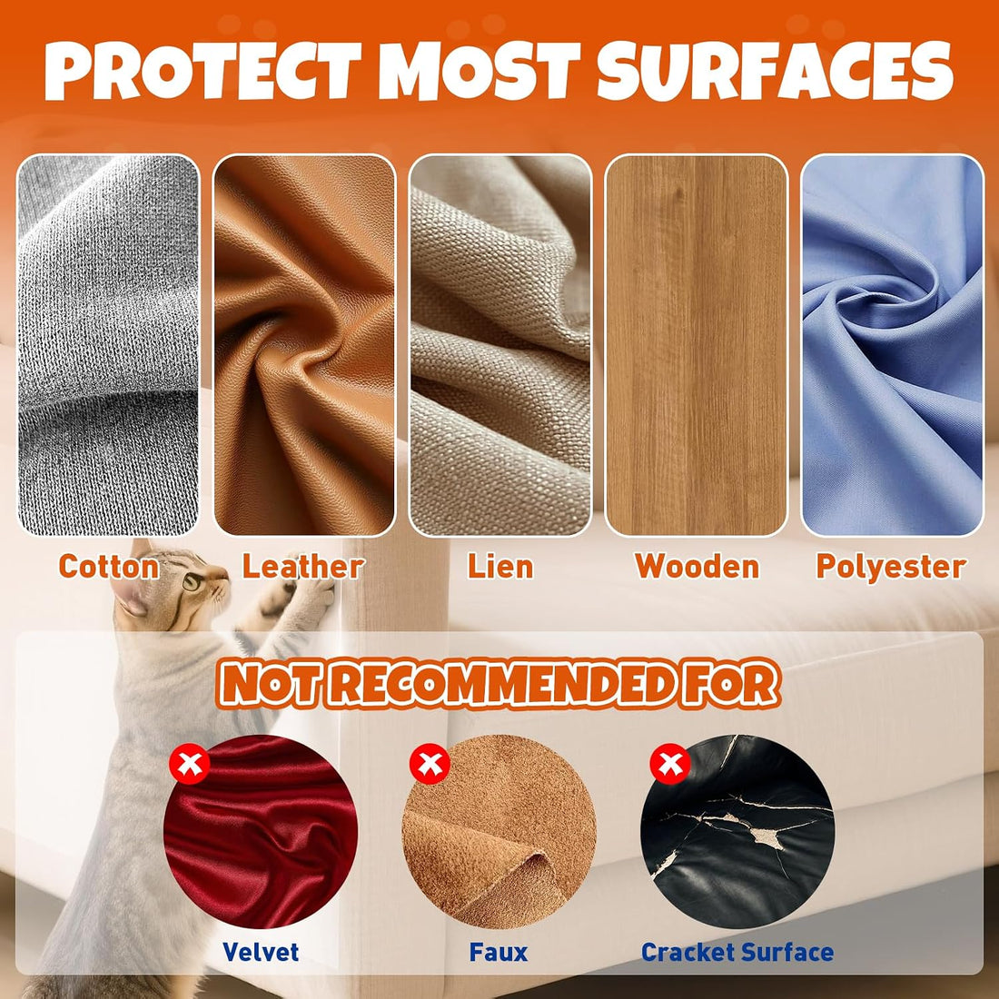 17Pack- Anti Cat Scratch Furniture Protector