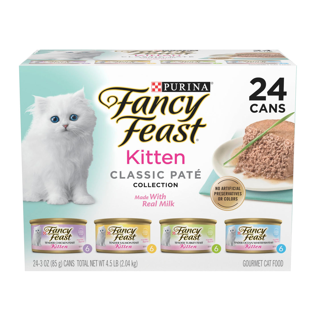Purina Fancy Feast Tender Ocean Whitefish, Turkey