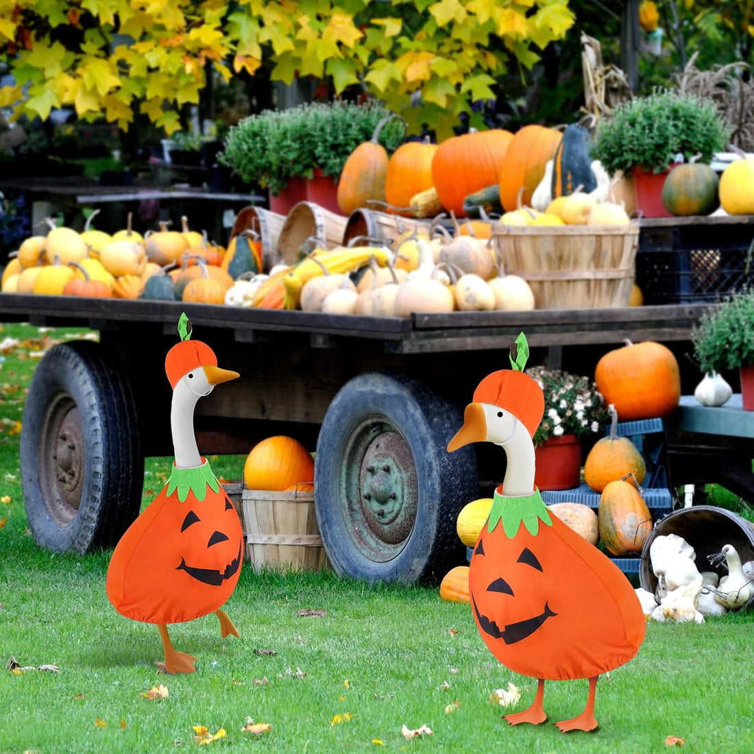 Halloween Goose Outfit Pumpkin Goose Costume Cute Clothes